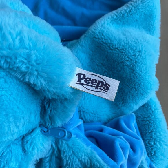 Peep Blue Easter Hooded Stuffable Blanket (Blanket Folds Up Into the Peep Bunny) - Picture 4 of 5